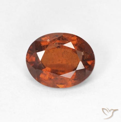 1.45ct 天然 琥珀橙 钙铝榴石, 椭圆形, VS