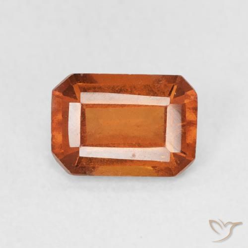 1.19ct 天然 火橙 钙铝榴石, 祖母绿式切割, VS-SI