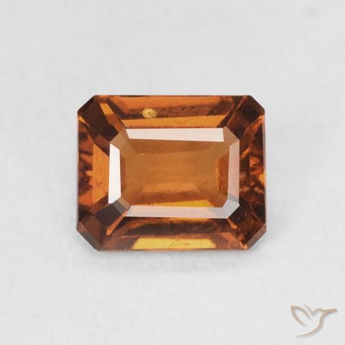 1.18ct 天然 中橙 钙铝榴石, 祖母绿式切割, VVS-VS