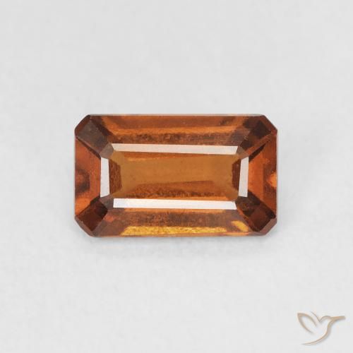 1.23ct 天然 深橙色 钙铝榴石, 祖母绿式切割, VVS-VS