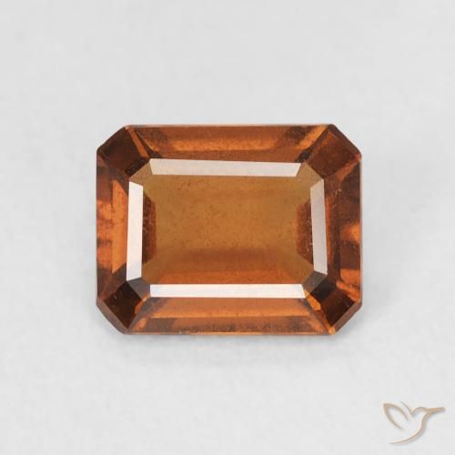 1.27ct 天然 Medium Dark-Orange 钙铝榴石, 祖母绿式切割, VVS-VS