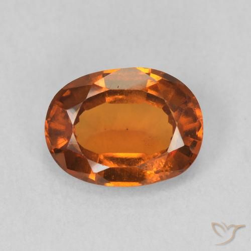 1.15ct 天然 火橙 钙铝榴石, 椭圆形, VS