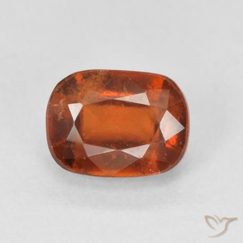 2.43ct 天然 红橙色 钙铝榴石, 软垫, VS