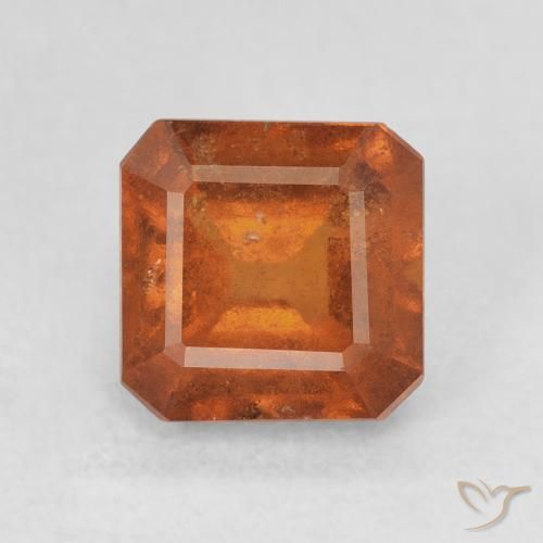 2.03ct 天然 深橙色 钙铝榴石, 祖母绿式切割, VS