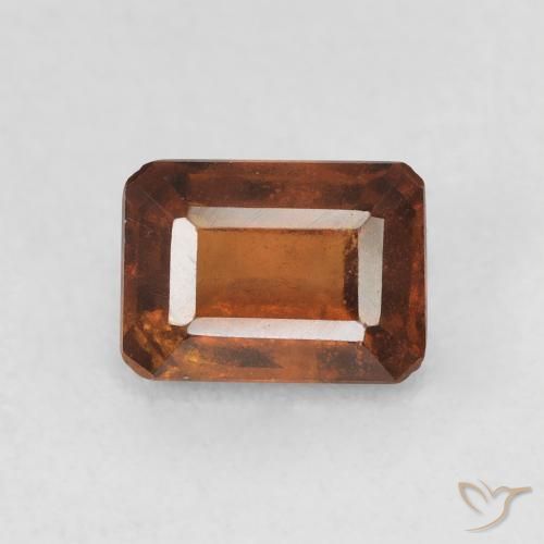 1.38ct 天然 火橙 钙铝榴石, 祖母绿式切割, VS