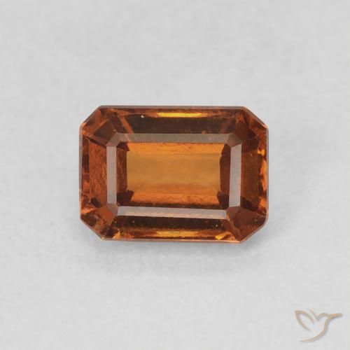 1.14ct 天然 中橙 钙铝榴石, 祖母绿式切割, VVS-VS