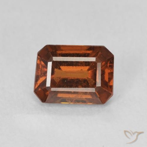 1.18ct 天然 中橙 钙铝榴石, 祖母绿式切割, VVS-VS