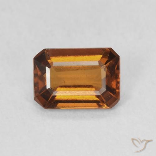 0.91ct 天然 棕橙色 钙铝榴石, 祖母绿式切割, VVS-VS
