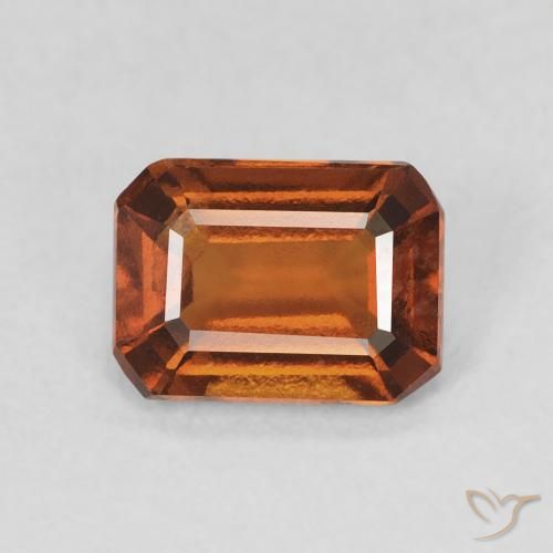 1.32ct 天然 深橙色 钙铝榴石, 祖母绿式切割, VVS-VS