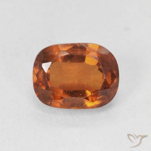 2.18ct 天然 琥珀橙 钙铝榴石, 软垫, VVS-VS