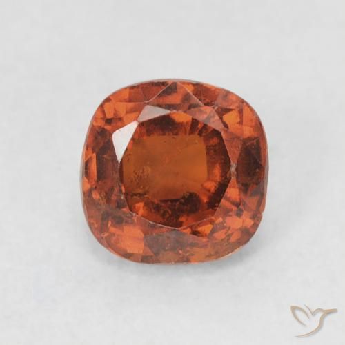 0.96ct 天然 红橙色 钙铝榴石, 软垫, VS