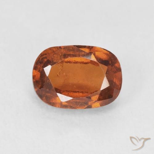 1.24ct 天然 Medium Dark-Orange 钙铝榴石, 软垫, VS-SI
