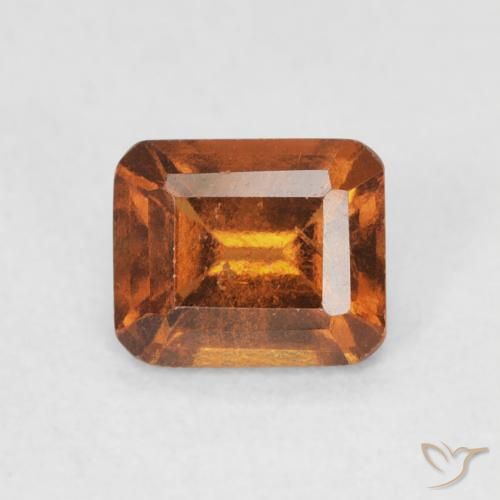 0.86ct 天然 中橙 钙铝榴石, 祖母绿式切割, VS-SI