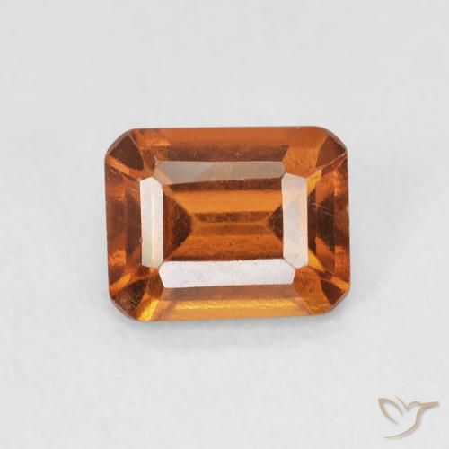 1.07ct 天然 深橙色 钙铝榴石, 祖母绿式切割, VS-SI