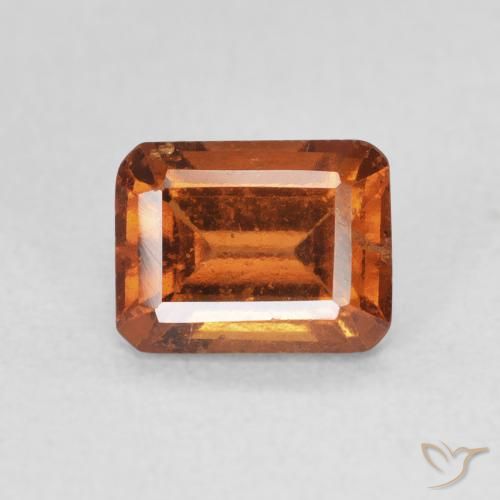 1.61ct 天然 深橙色 钙铝榴石, 祖母绿式切割, VS-SI