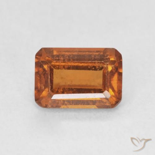 1.36ct 天然 中橙 钙铝榴石, 祖母绿式切割, VS-SI