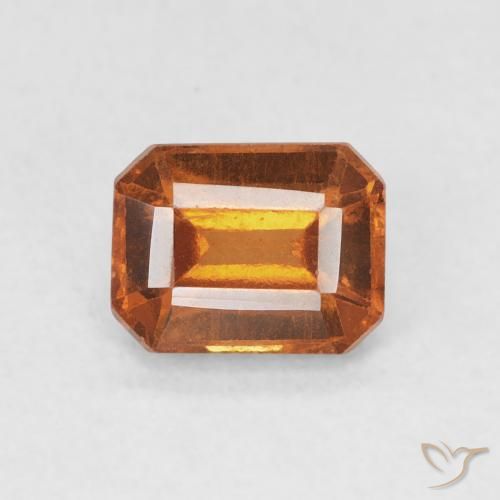 1.20ct 天然 橙棕色 钙铝榴石, 祖母绿式切割, VS-SI