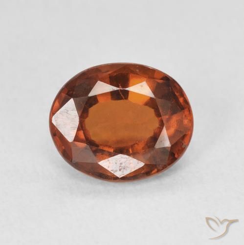 2.00ct 天然 深橙色 钙铝榴石, 椭圆形, VS