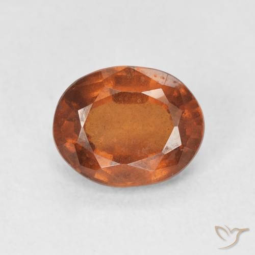 1.90ct 天然 深橙色 钙铝榴石, 椭圆形, VS
