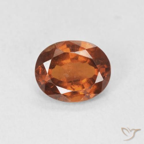 1.27ct 天然 红橙色 钙铝榴石, 椭圆形, VS