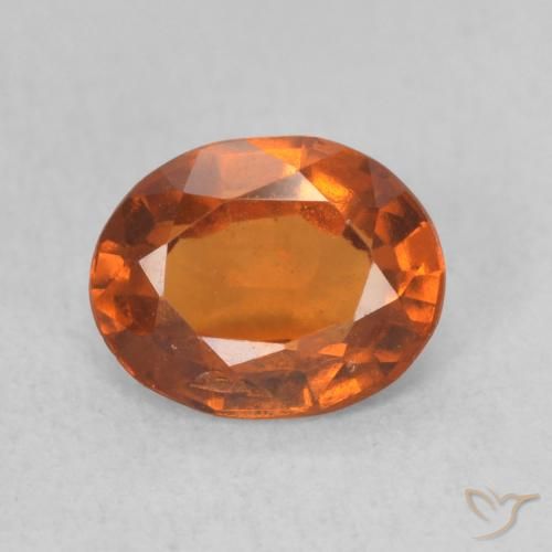 1.26ct 天然 深橙色 钙铝榴石, 椭圆形, VS-SI