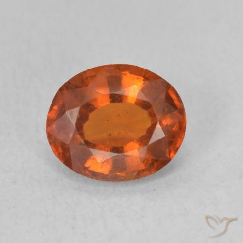 1.52ct 天然 红橙色 钙铝榴石, 椭圆形, VS-SI
