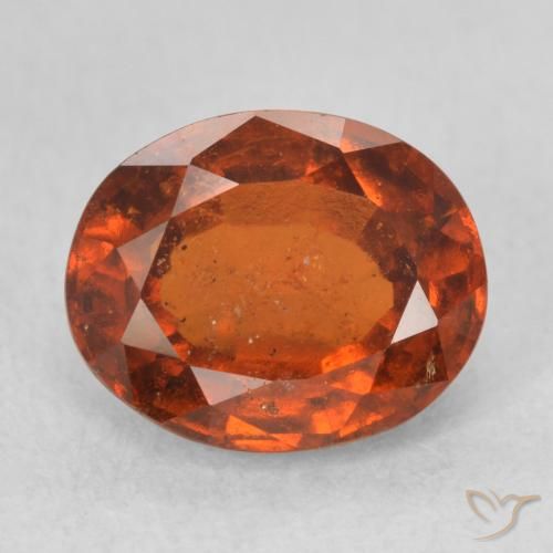 2.59ct 天然 中橙 钙铝榴石, 椭圆形, VS-SI
