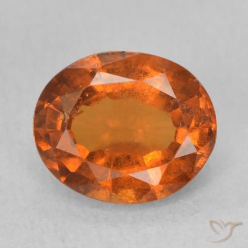 2.23ct 天然 红橙色 钙铝榴石, 椭圆形, VS-SI