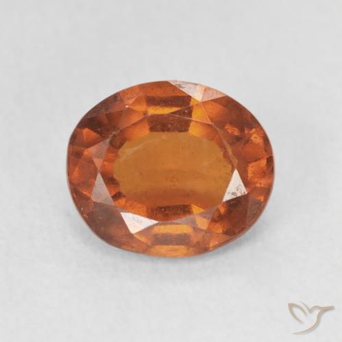 2.36ct 天然 红橙色 钙铝榴石, 椭圆形, VS