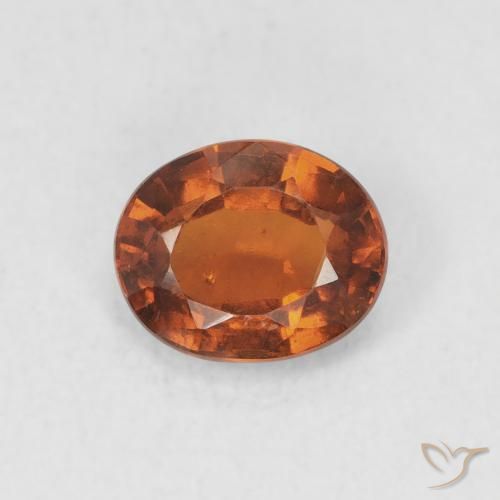 1.16ct 天然 深橙色 钙铝榴石, 椭圆形, VS