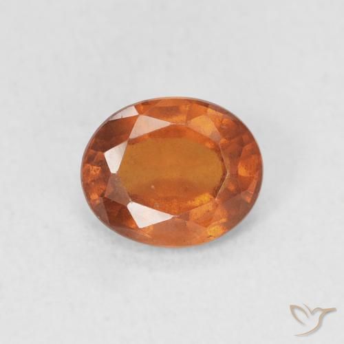 1.27ct 天然 琥珀橙 钙铝榴石, 椭圆形, VS