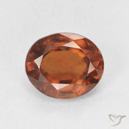 2.25ct 天然 深橙色 钙铝榴石, 椭圆形, VS