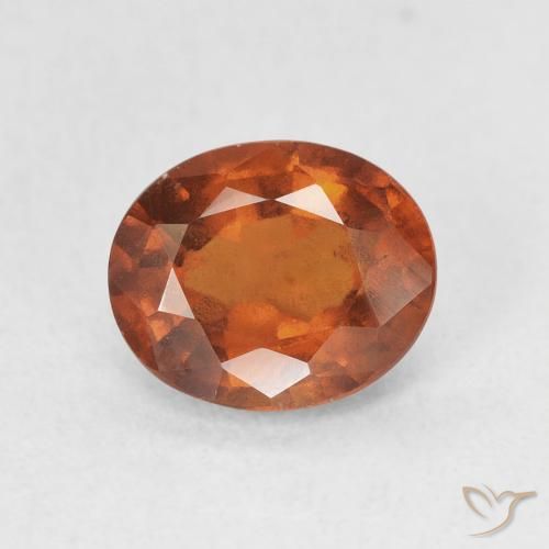 1.81ct 天然 深橙色 钙铝榴石, 椭圆形, VS