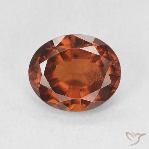 2.14ct 天然 Medium Dark-Orange 钙铝榴石, 椭圆形, VS