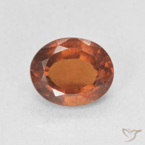 1.87ct 天然 红橙色 钙铝榴石, 椭圆形, VS