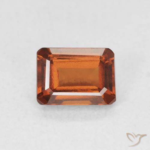 1.28ct 天然 中橙 钙铝榴石, 祖母绿式切割, VVS-VS