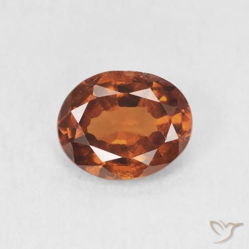 1.17ct 天然 红橙色 钙铝榴石, 椭圆形, VVS-VS