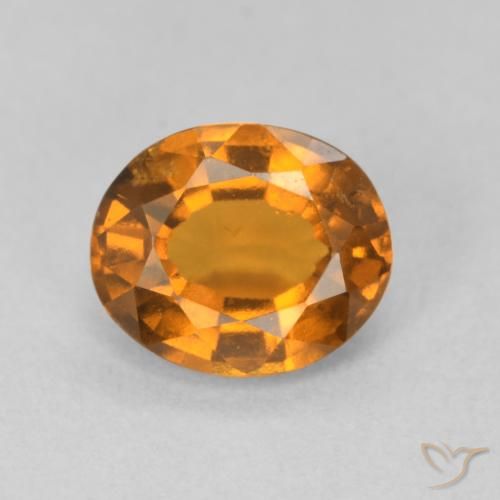 1.69ct 天然 中橙 钙铝榴石, 椭圆形, VS-SI