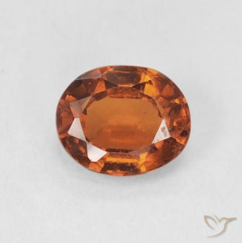 1.48ct 天然 深橙色 钙铝榴石, 椭圆形, VS-SI