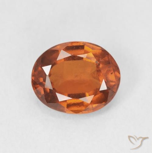 1.71ct 天然 深橙色 钙铝榴石, 椭圆形, VS-SI