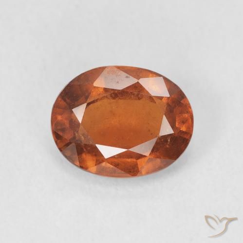 2.04ct 天然 Medium Dark-Orange 钙铝榴石, 椭圆形, VS-SI