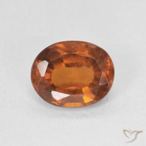 1.13ct 天然 深橙色 钙铝榴石, 椭圆形, VVS-VS