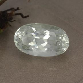5.18克拉天然绿色绿锂辉石，椭圆形切割，12.8×7.6毫米，VVS-VS