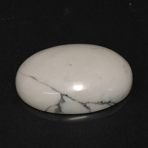 8.82克拉天然白色豪石，椭圆形切割，18.3×13.2毫米，不透明