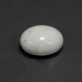 2.94克拉天然白色豪石，椭圆形切割，10.1×8毫米，不透明