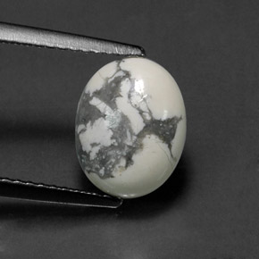 2.66克拉天然豪石，椭圆形切割，不透明