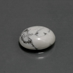 2.41克拉天然白色豪石，椭圆形切割，10.4×8.4毫米，不透明