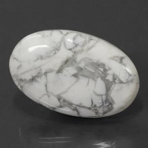 58.22克拉天然白色豪石，椭圆形切割，37×23.4毫米，不透明