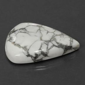 48.63克拉天然白色豪石，梨形，35.1×26.5毫米，不透明