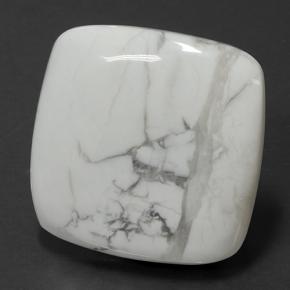 78.87克拉天然白色豪石，垫形剪裁，33.2×33.1毫米，不透明